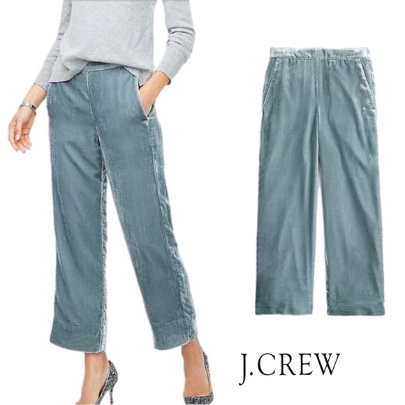 NEW J Crew Peyton Pull on Pants in Velvet - Picture 1 of 10